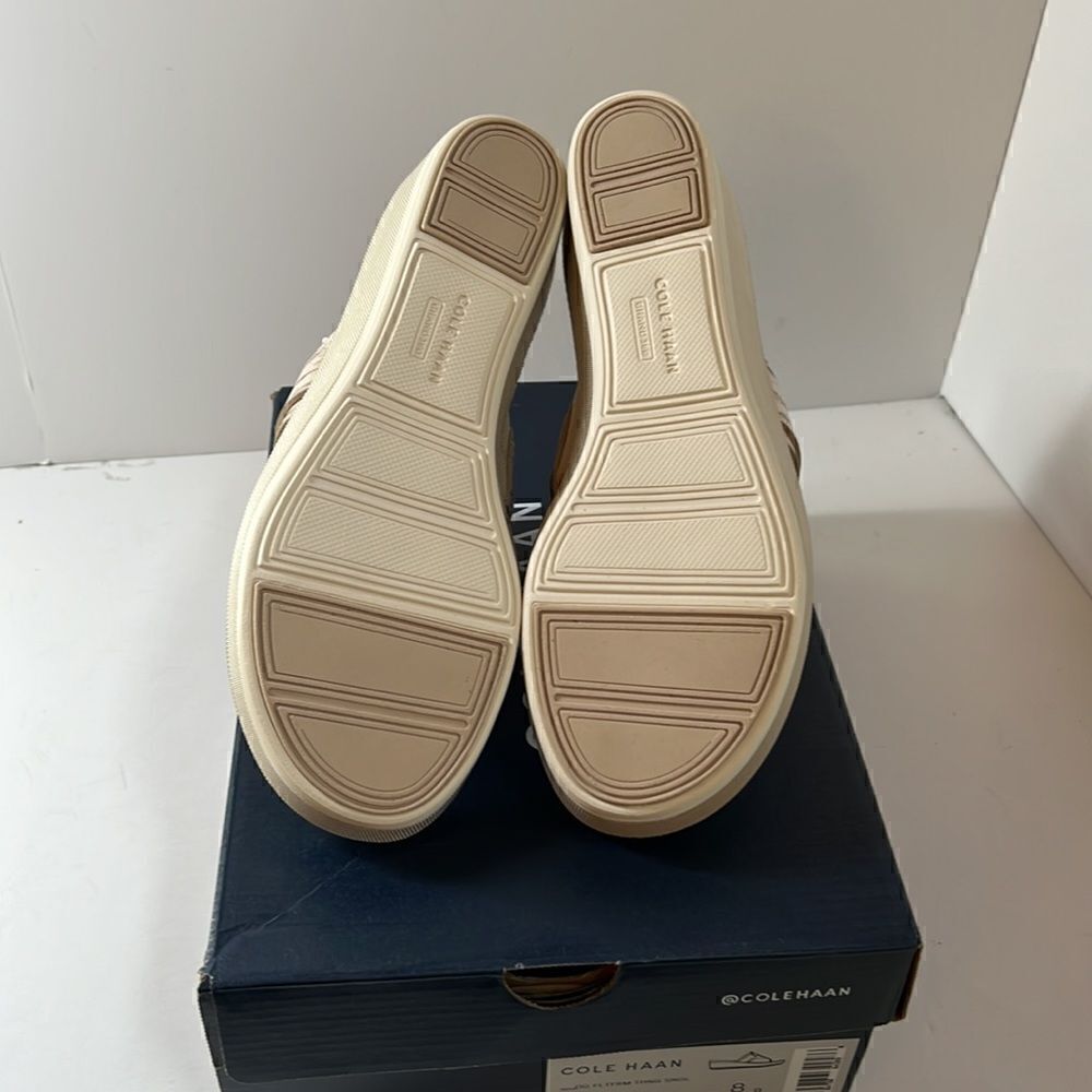 Cole Haan Original Grand Flatform Thong Sandal Python Print sz 8 - Picture 4 of 5